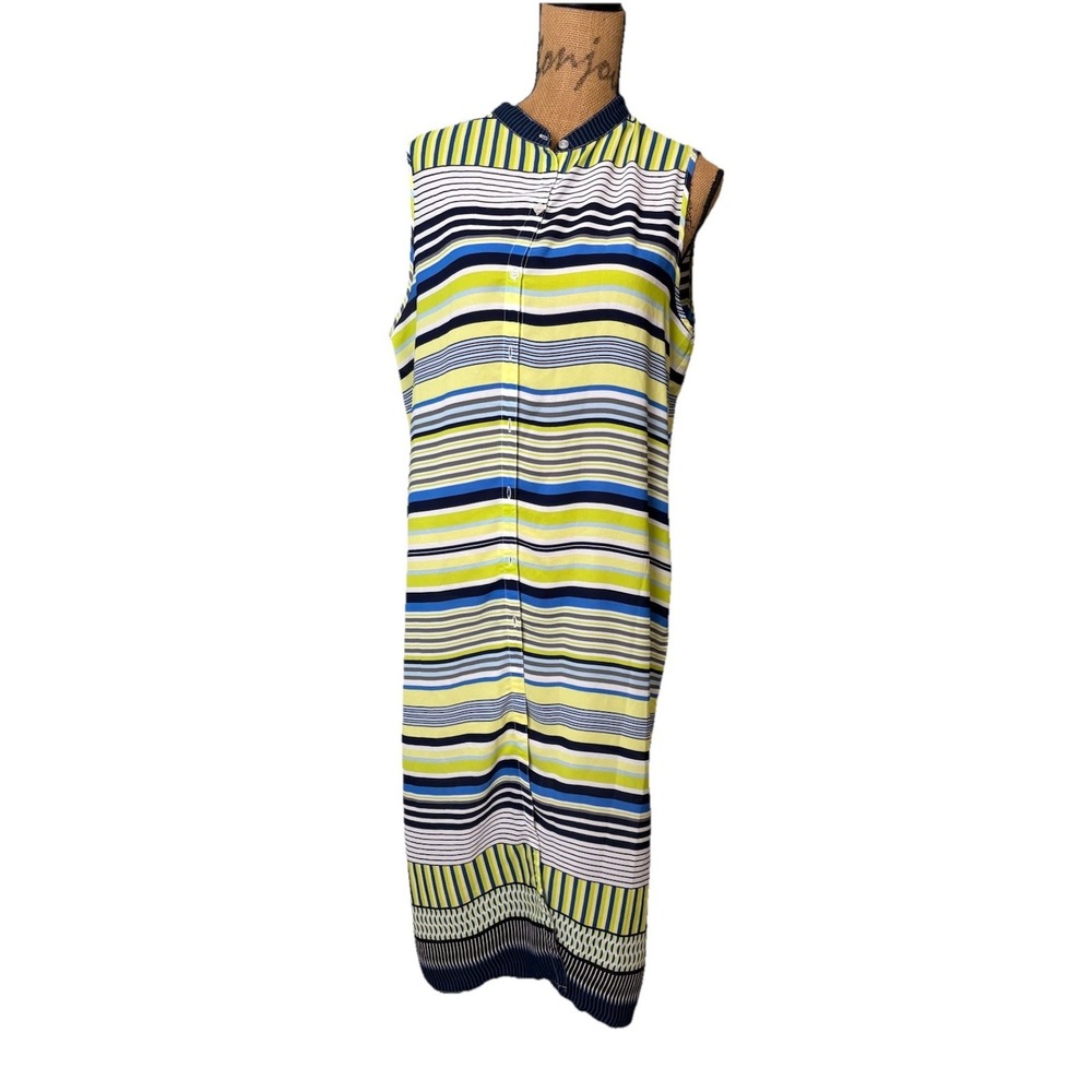 Skye's The Limit Multicolored Horizontal Sheer Long Coverup Top Size XL